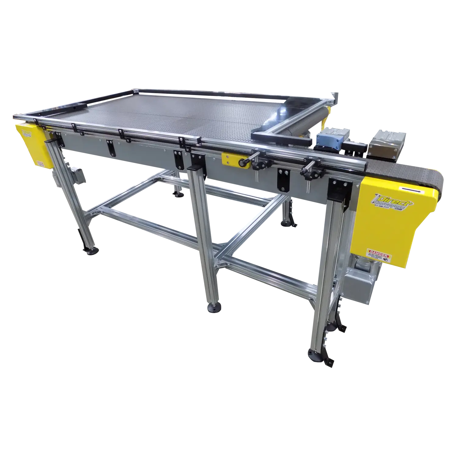 48s Modular Plastic Conveyor Open Biflow Table